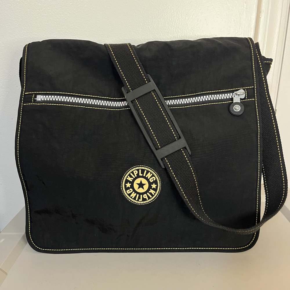 KIPLING Large Messenger Travel Bag Nylon Lightweight Tote Carry On Weekend NEW